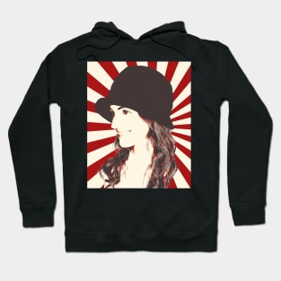 Girl 1920s Style Hats Popart Hoodie